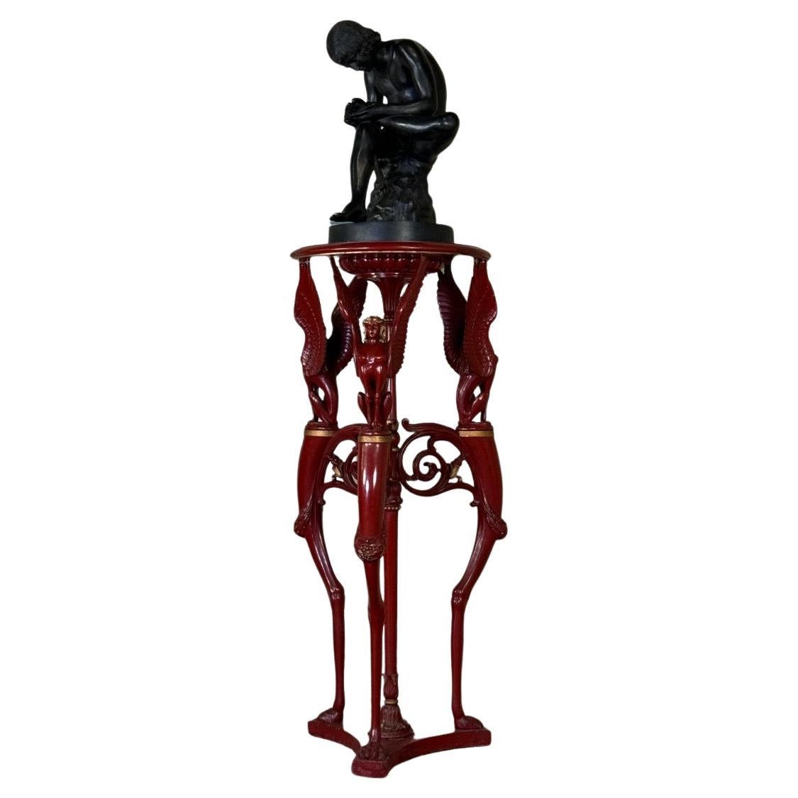 Antiquities Wood Wood, Patina rouge à l'imitation du marbre rouge antique en vente
