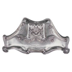 Athenic by Gorham Sterling Silver Inkwell with Poppies #B2342 Art Nouveau