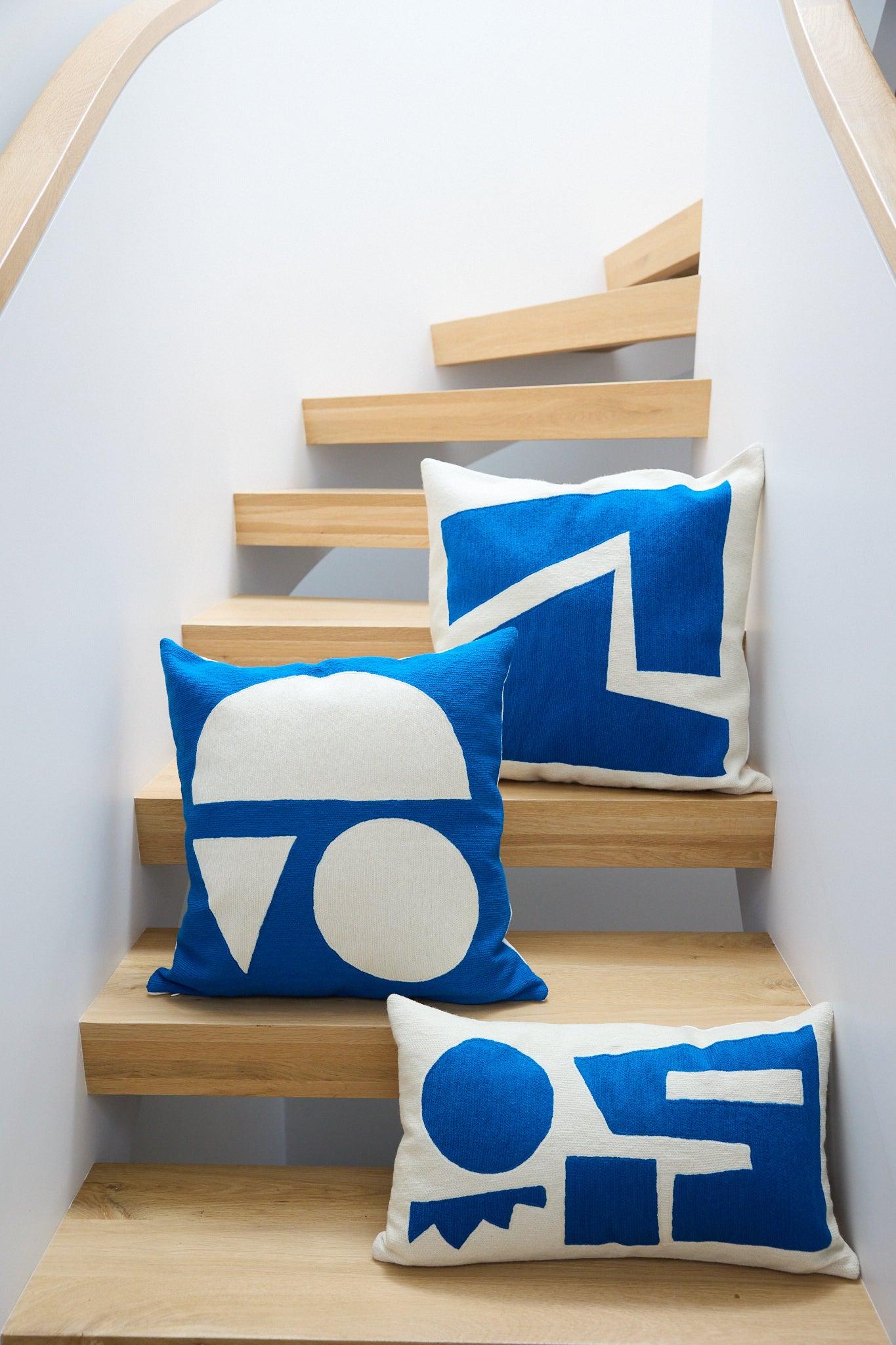 Modern Athens Circle Pillow For Sale