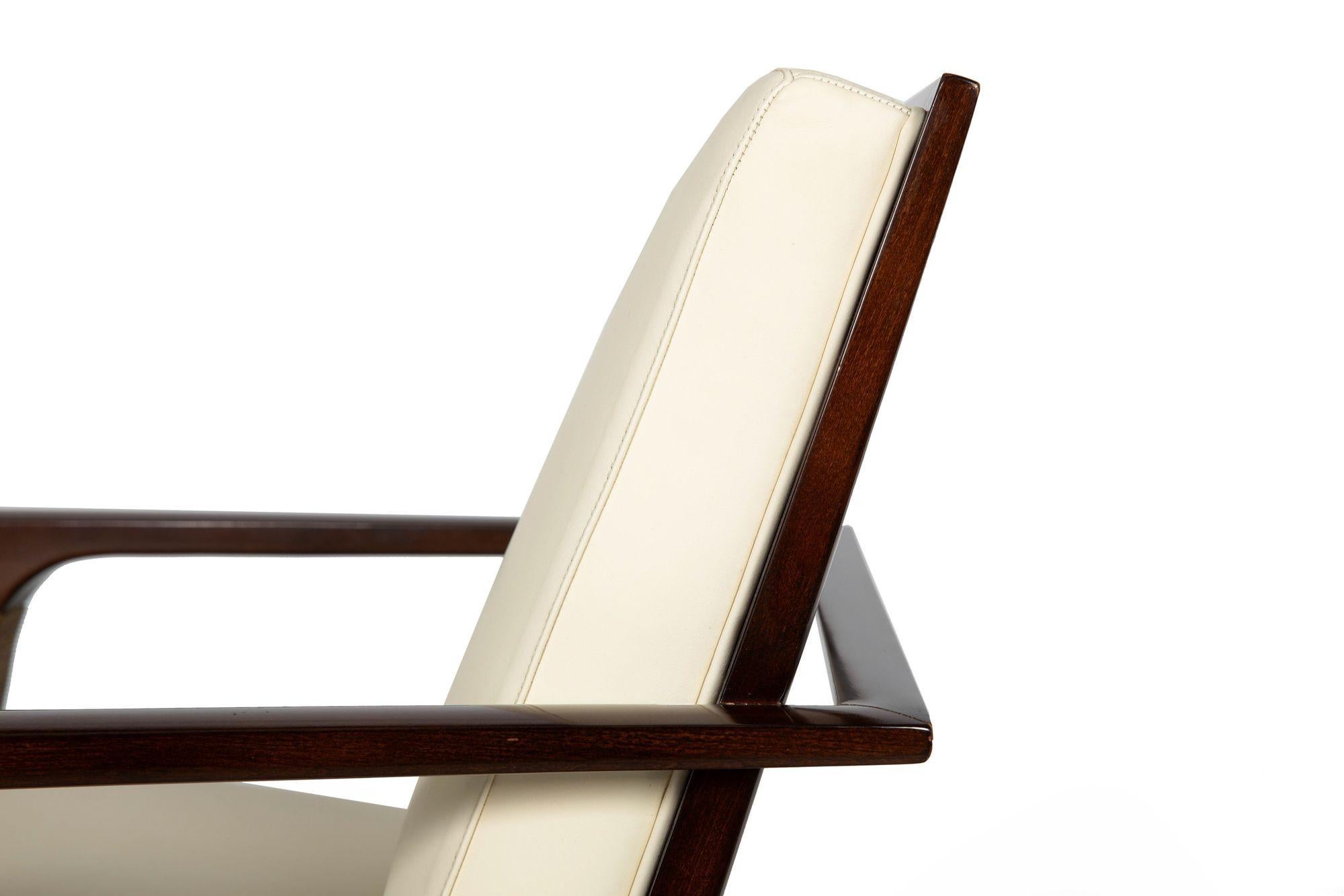 Athens Loungesessel aus Leder von Thomas Pheasant für Baker im Angebot 9