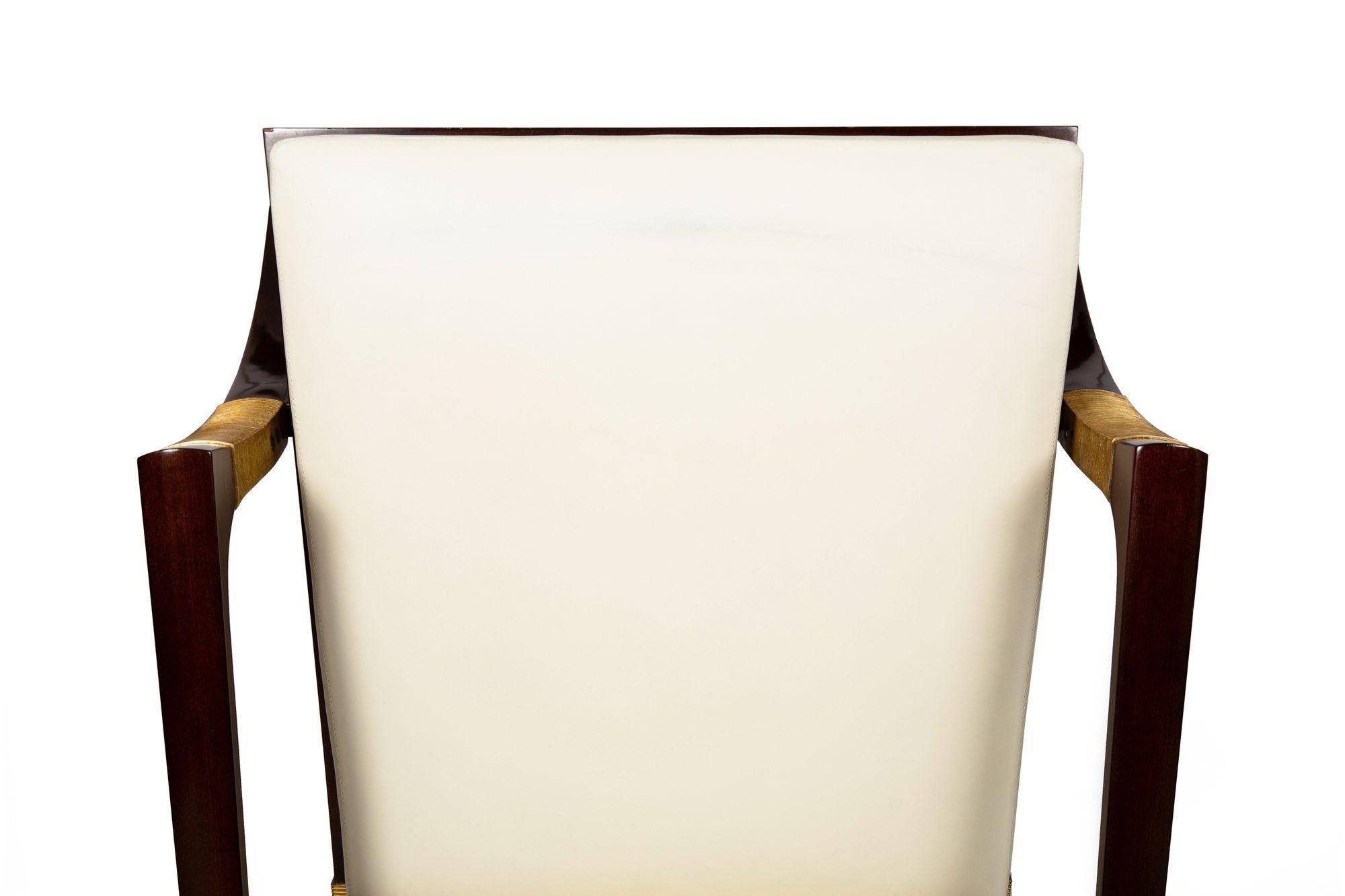 Athens Loungesessel aus Leder von Thomas Pheasant für Baker im Angebot 11