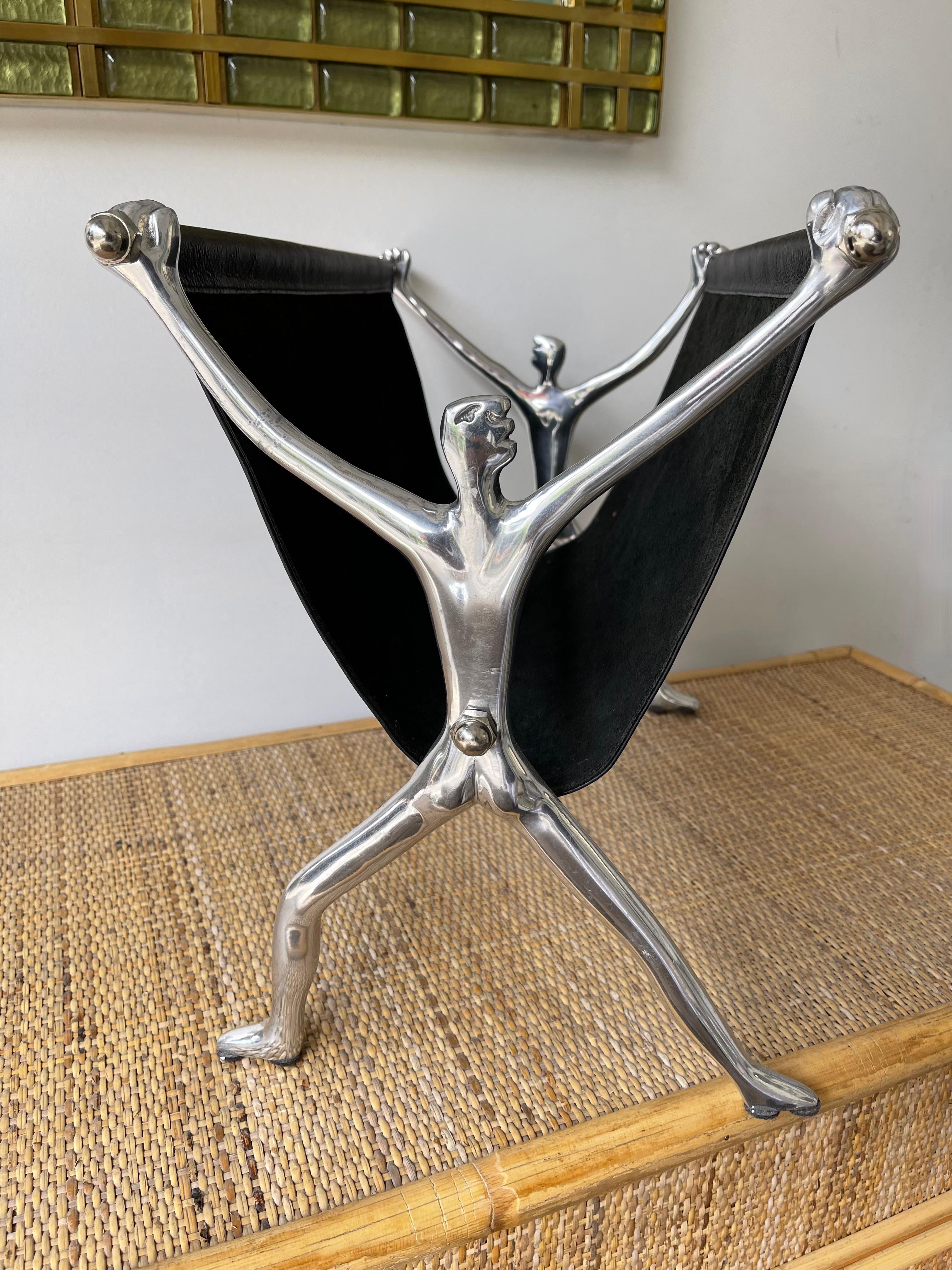 Athlete Man Magazine Rack, Italy, 1980s For Sale 2