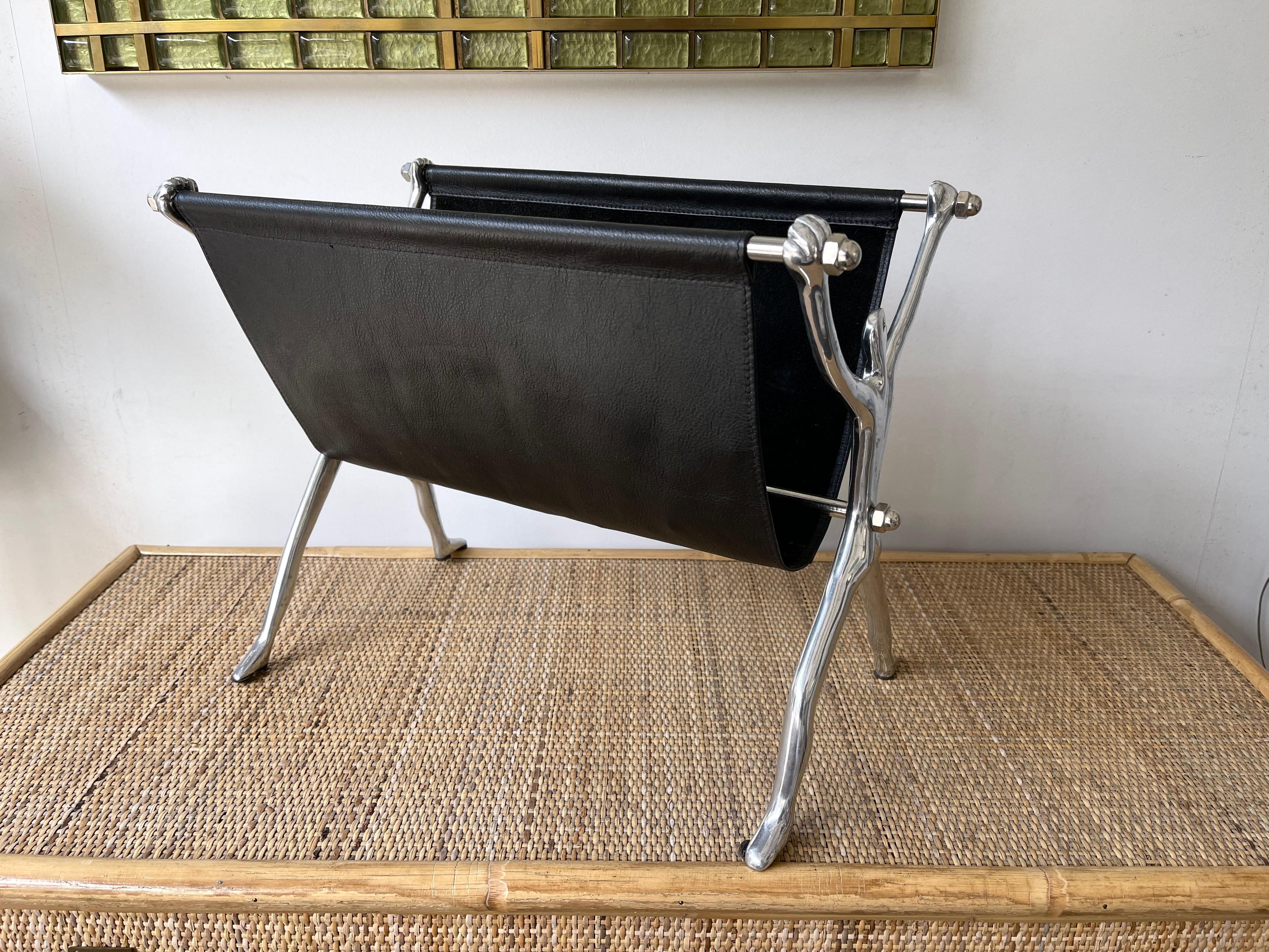 Mid-Century Modern Athlete Man Magazine Rack, Italy, 1980s For Sale