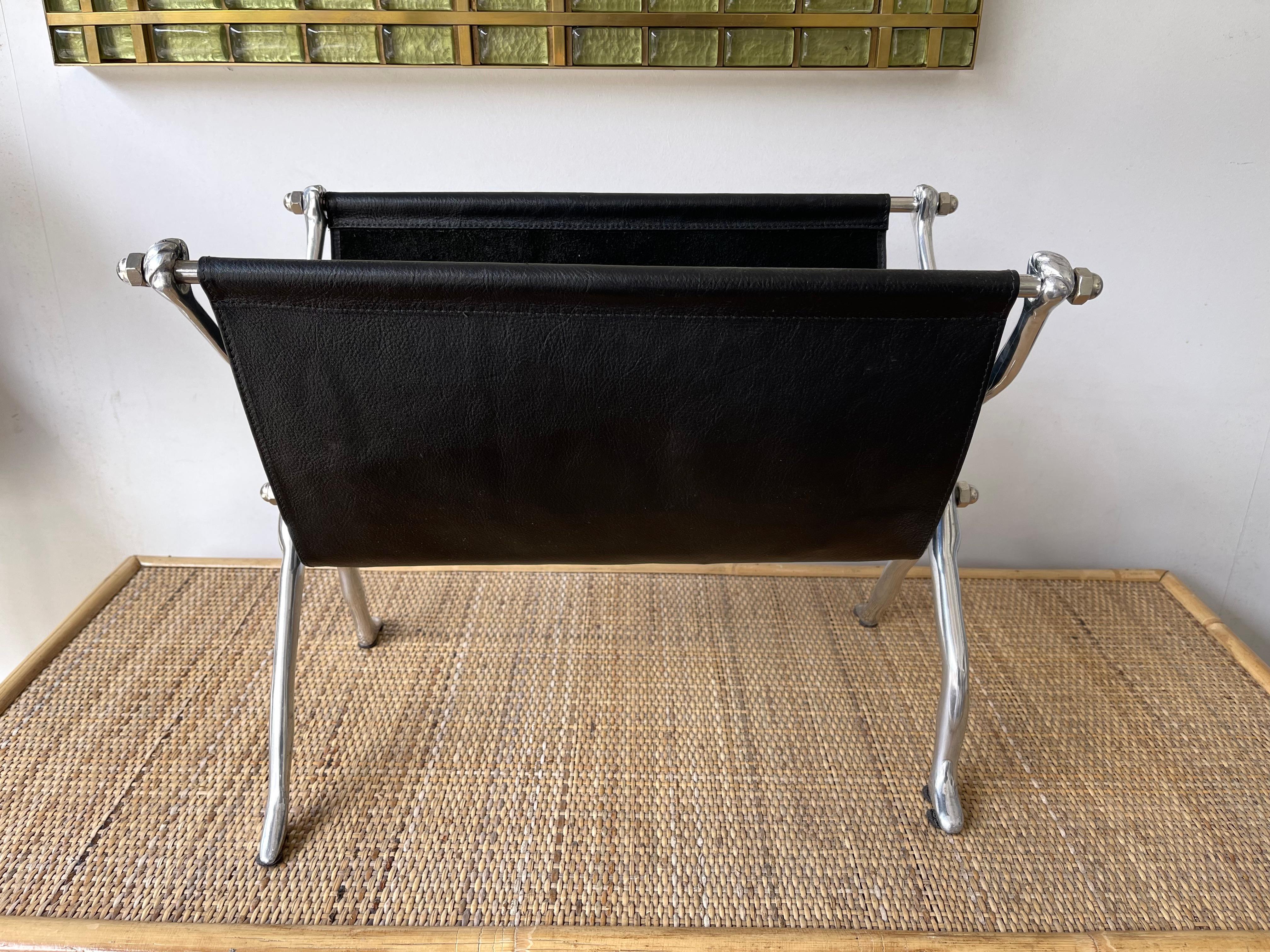 Late 20th Century Athlete Man Magazine Rack, Italy, 1980s For Sale