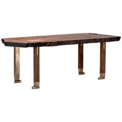 Pommele Old Growth Redwood Athol Desk 