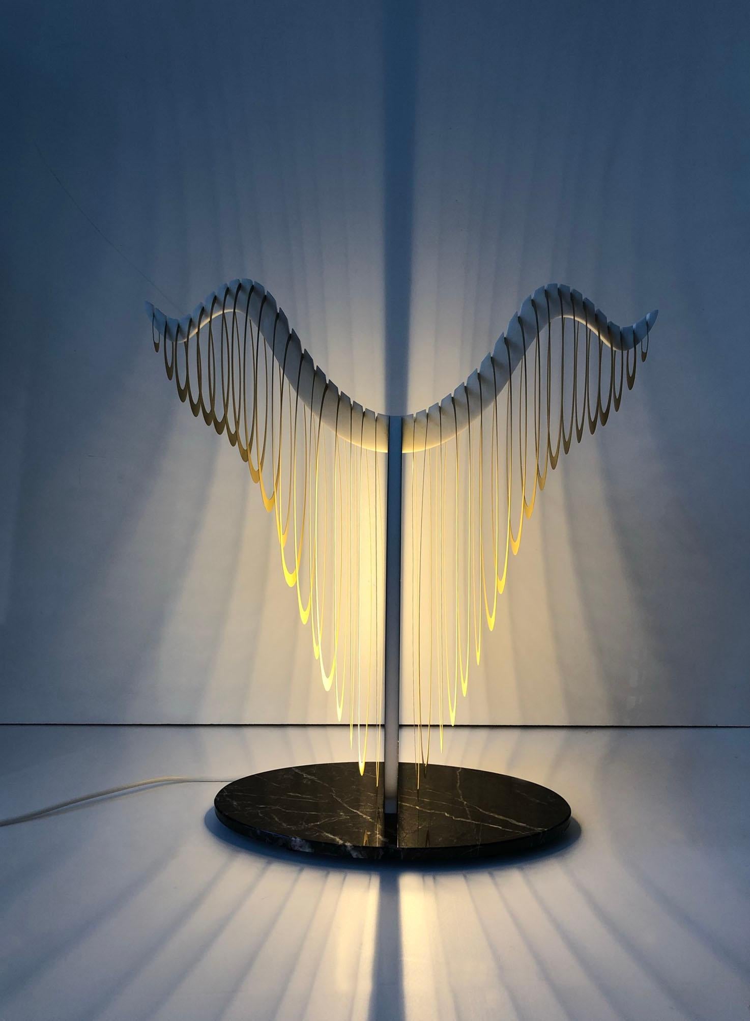 Brass Athor led table lamp For Sale