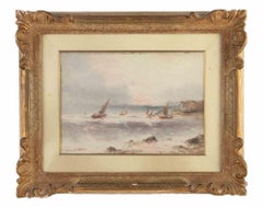 Paesaggio marino - Dipinto a olio di Athos Brioschi - Metà del XX secolo