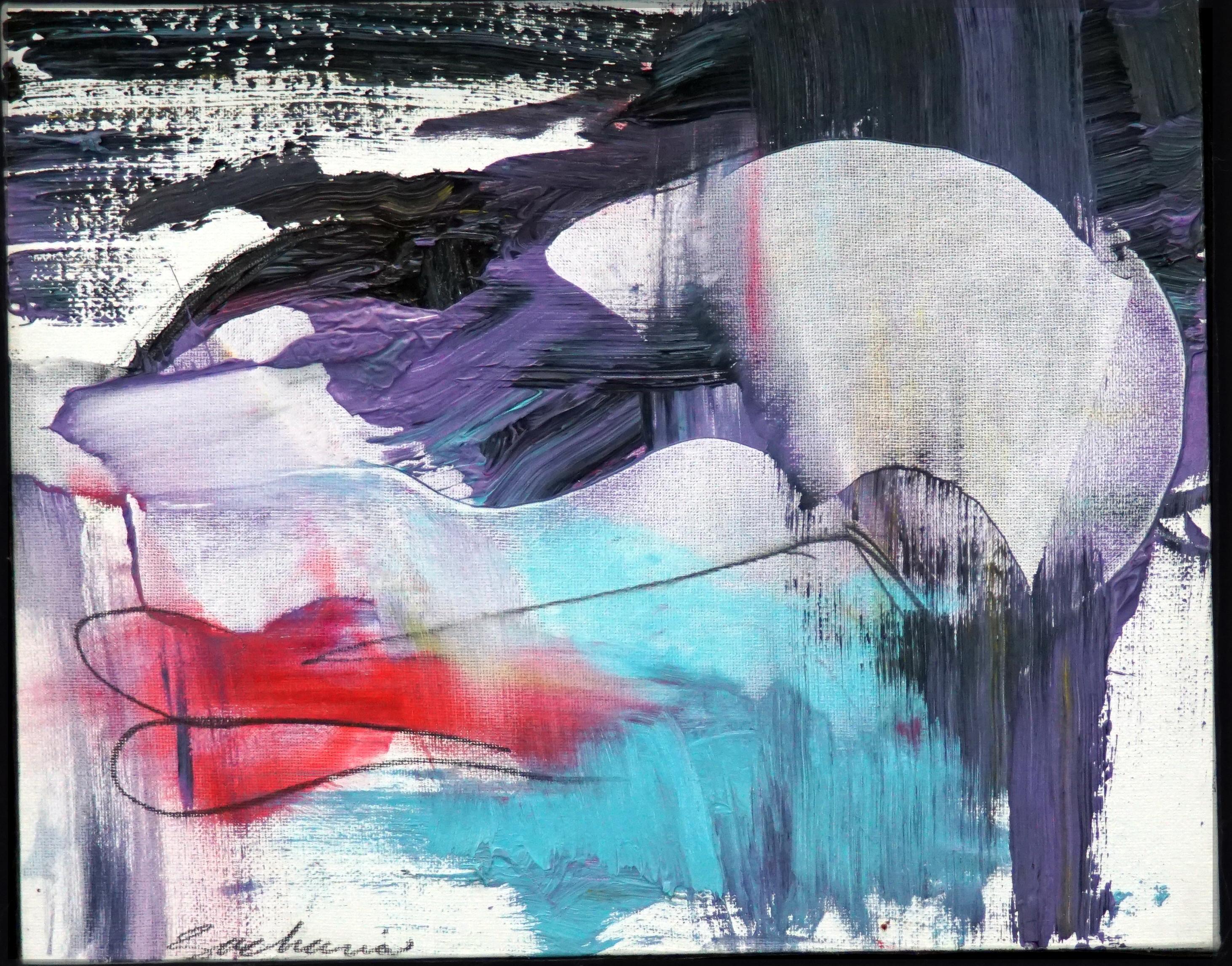 SWANEE - Expressionist Mixed Media Art by Athos Zacharias
