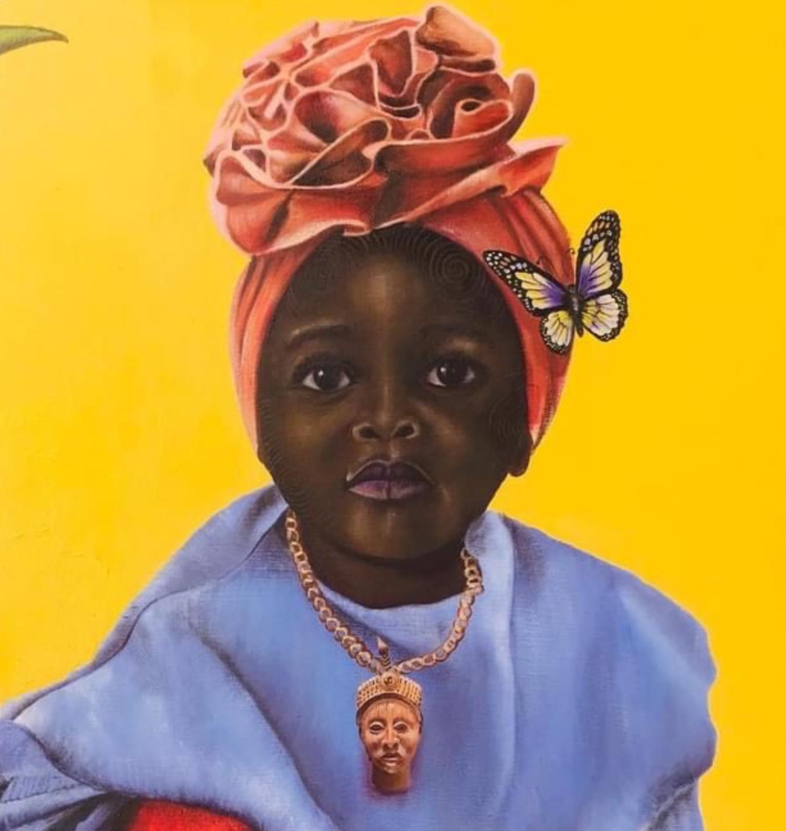 The New Way Fairer 3 - Contemporary Painting by Atilola Afeez