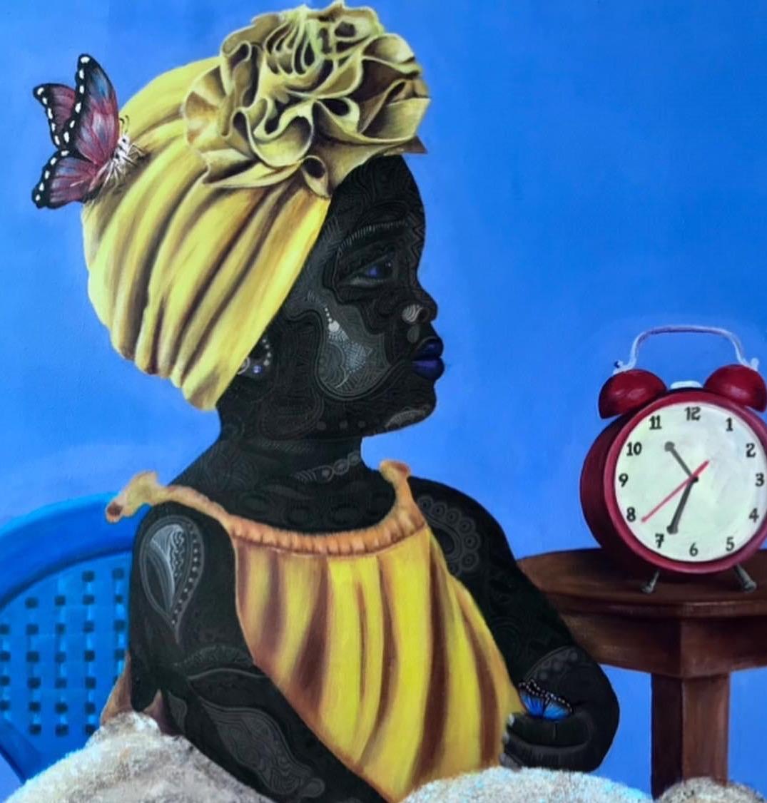 The New Way Fairer 4 - Contemporary Painting by Atilola Afeez