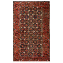Antiker Baluch Turkmenischer Teppich 3'0" x4'10" 