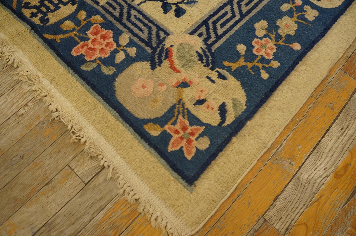 Atique Chinese Rug 4' 2'' x12' 0''  For Sale 4