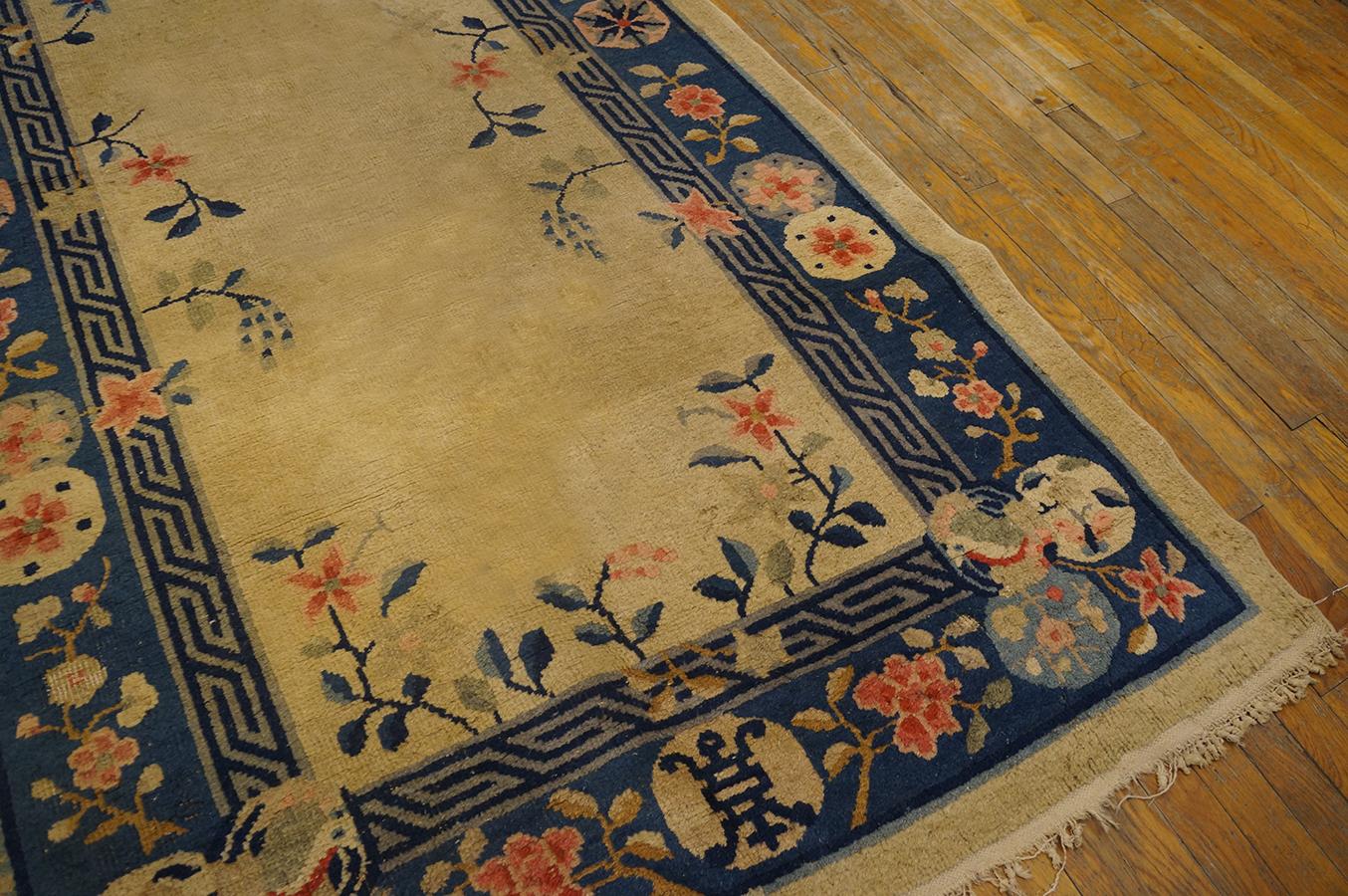 Atique Chinese Rug 4' 2'' x12' 0''  In Good Condition For Sale In New York, NY