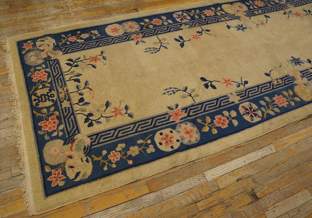 Atique Chinese Rug 4' 2'' x12' 0''  For Sale 2