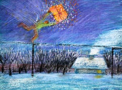 Christmas. 1997, cardboard, mixed media, 18.5x25 cm