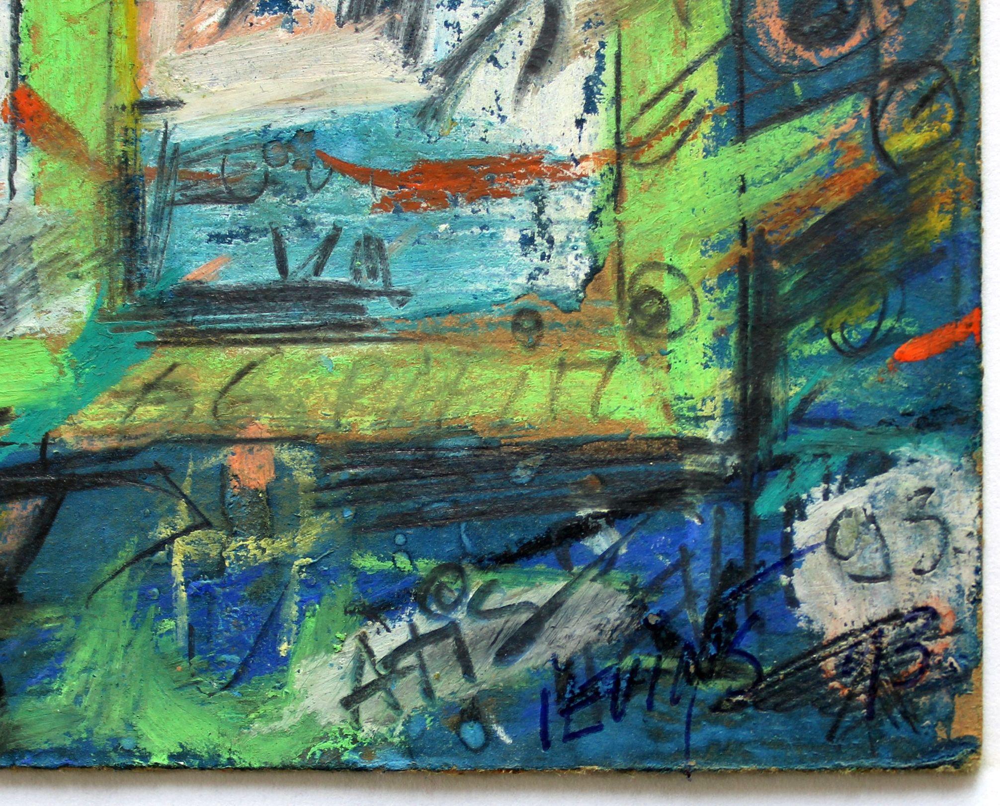 Sogno. 1993, cartone, tecnica mista, 20x15 cm - Painting di Atis Ievins