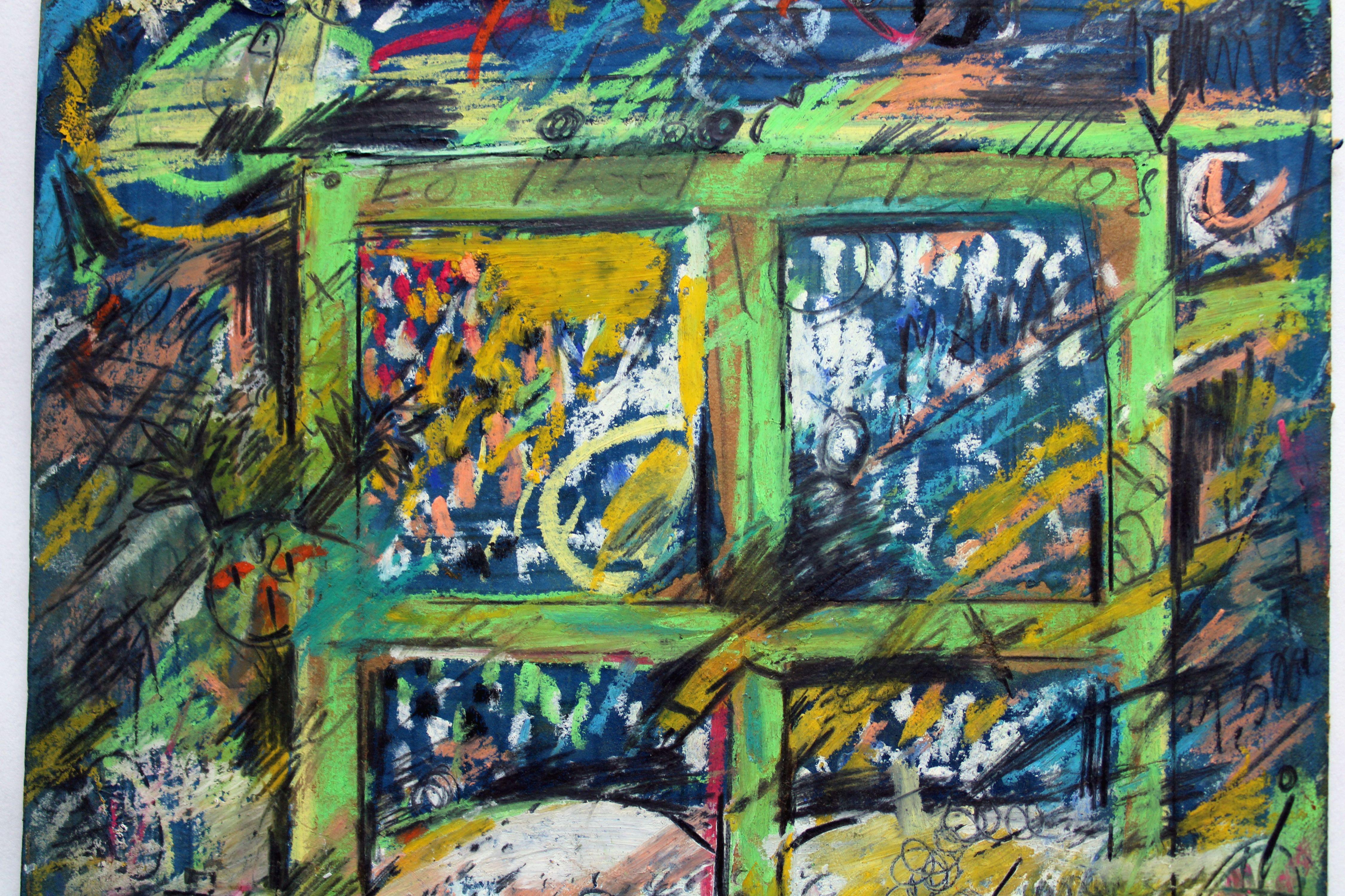 Sogno. 1993, cartone, tecnica mista, 20x15 cm - Painting Contemporaneo di Atis Ievins