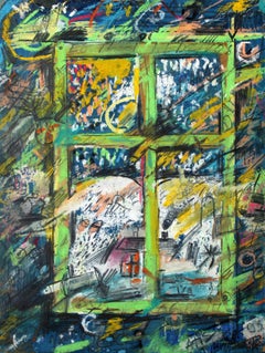Dream. 1993, cardboard, mixed media, 20x15 cm