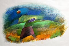 The way home. 1995, Papier, Mischtechnik, 15x22 cm