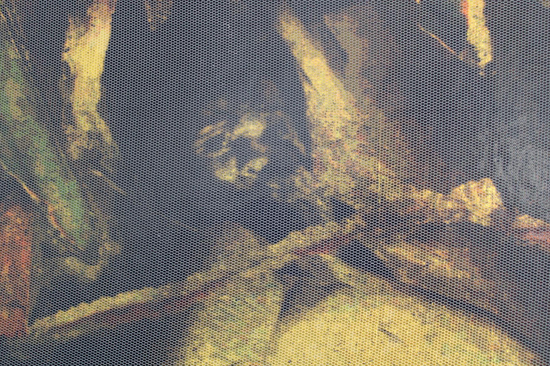 Event. 2019, cardboard, author's technique, 80x100 cm - Gray Nude by Atis Ievins