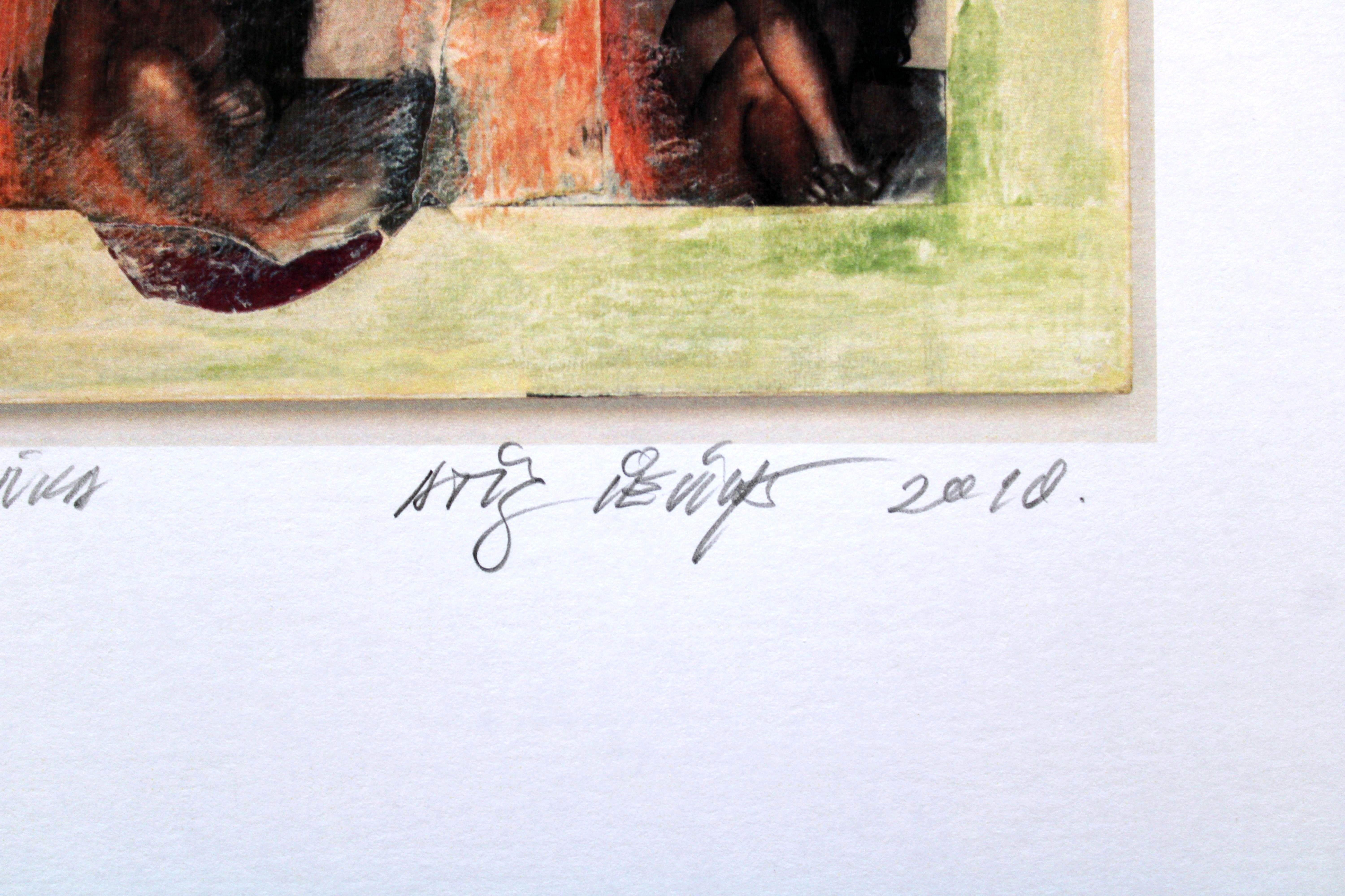 Icono. 2010. Papel, técnica mixta, 30,5x21,5 cm - Nude Print Beige de Atis Ievins