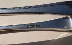 Atkin Bros for Sheffield heavy sterling silver sandwich/asparagus tongs