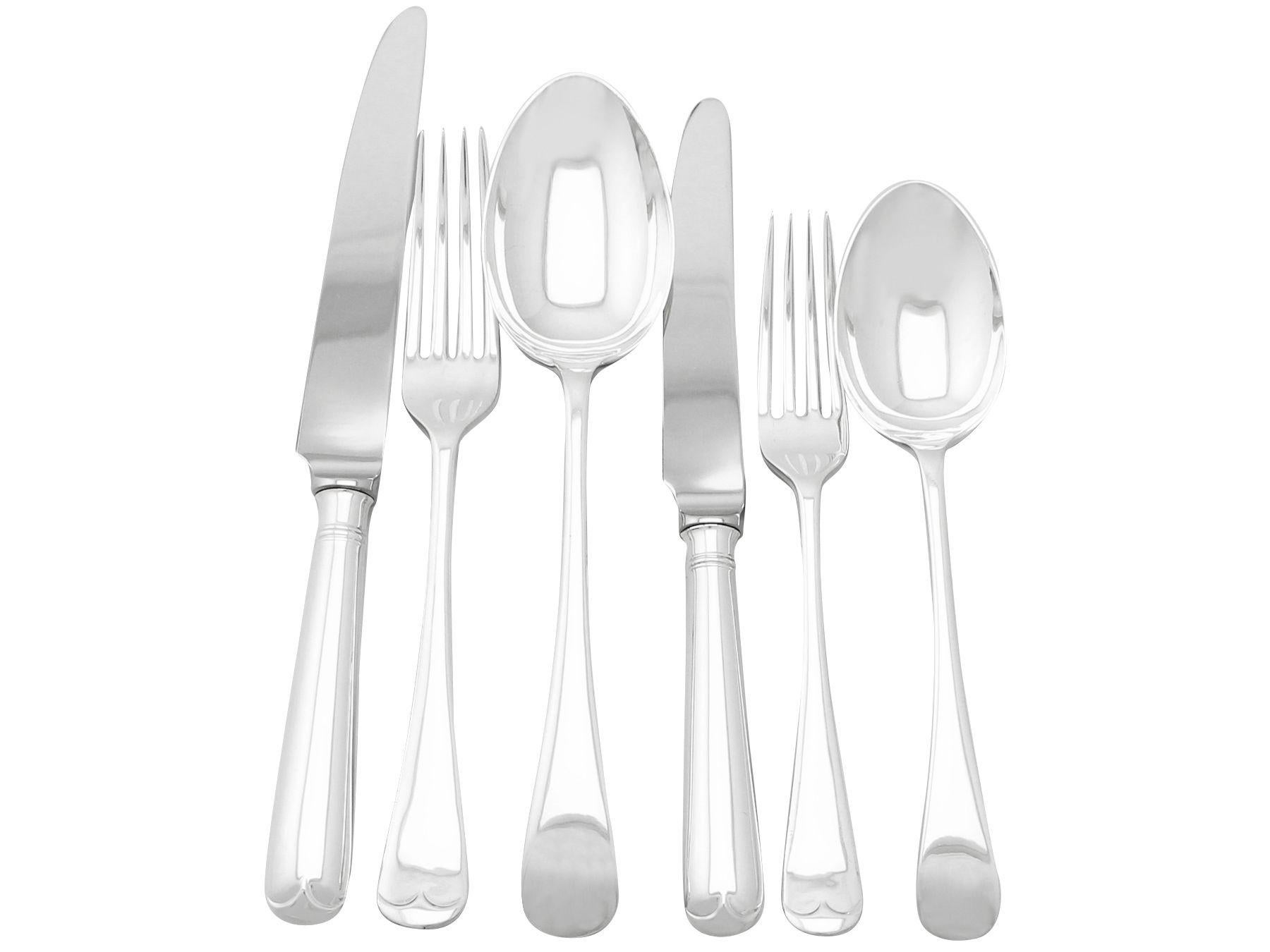 Other Atkin Brothers Sterling Silver Canteen of Cutlery for Six Persons For Sale