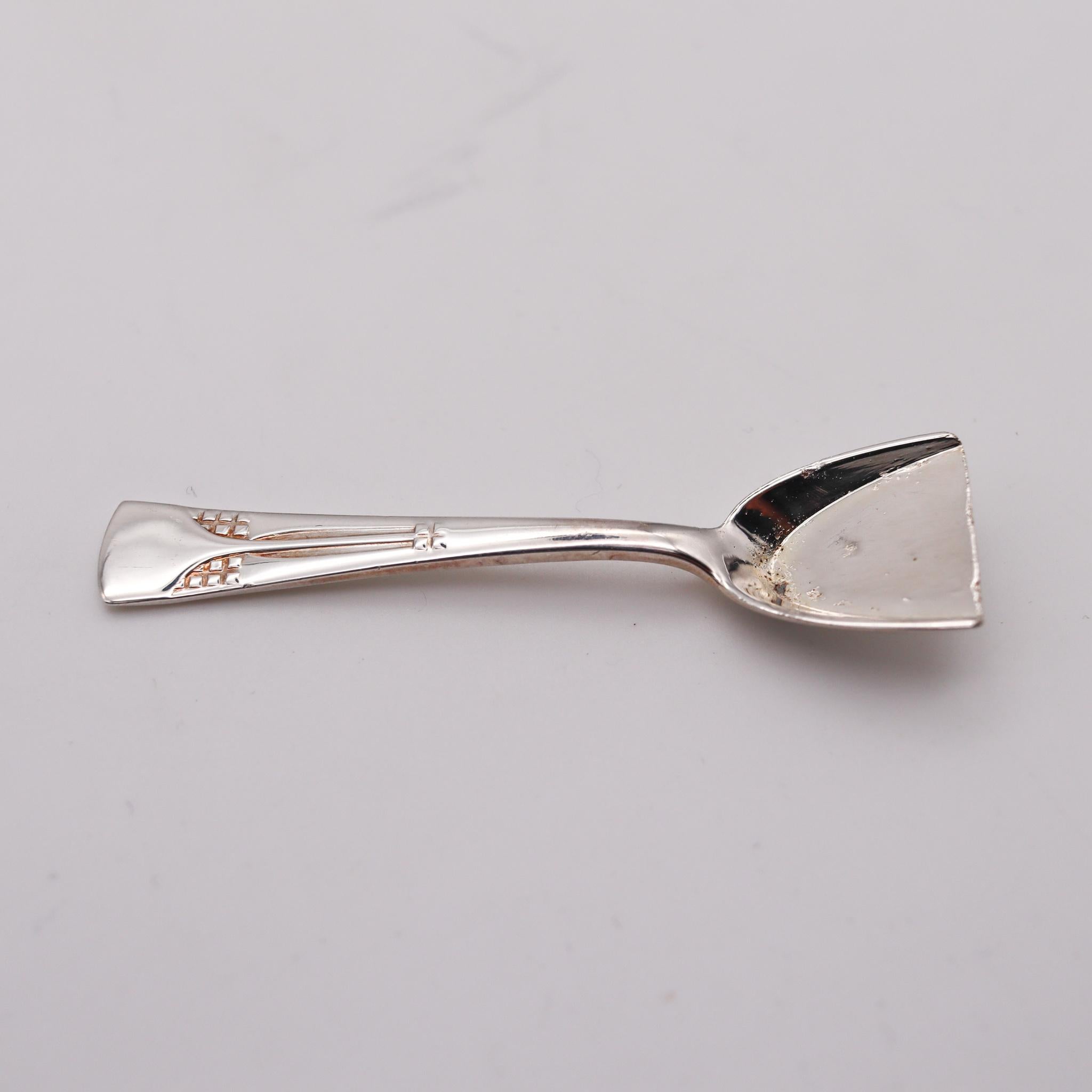 vintage salt cellar spoons