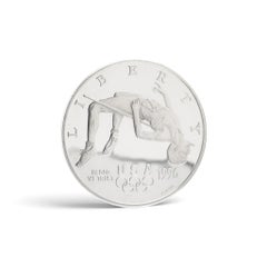 Atlanta 1996 Olympic High Jump Silver Dollar, US Commemorative Proof Coin