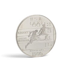 Atlanta 1996 Olympic Track and Field Silver Dollar 1995, US Commemorative Proof