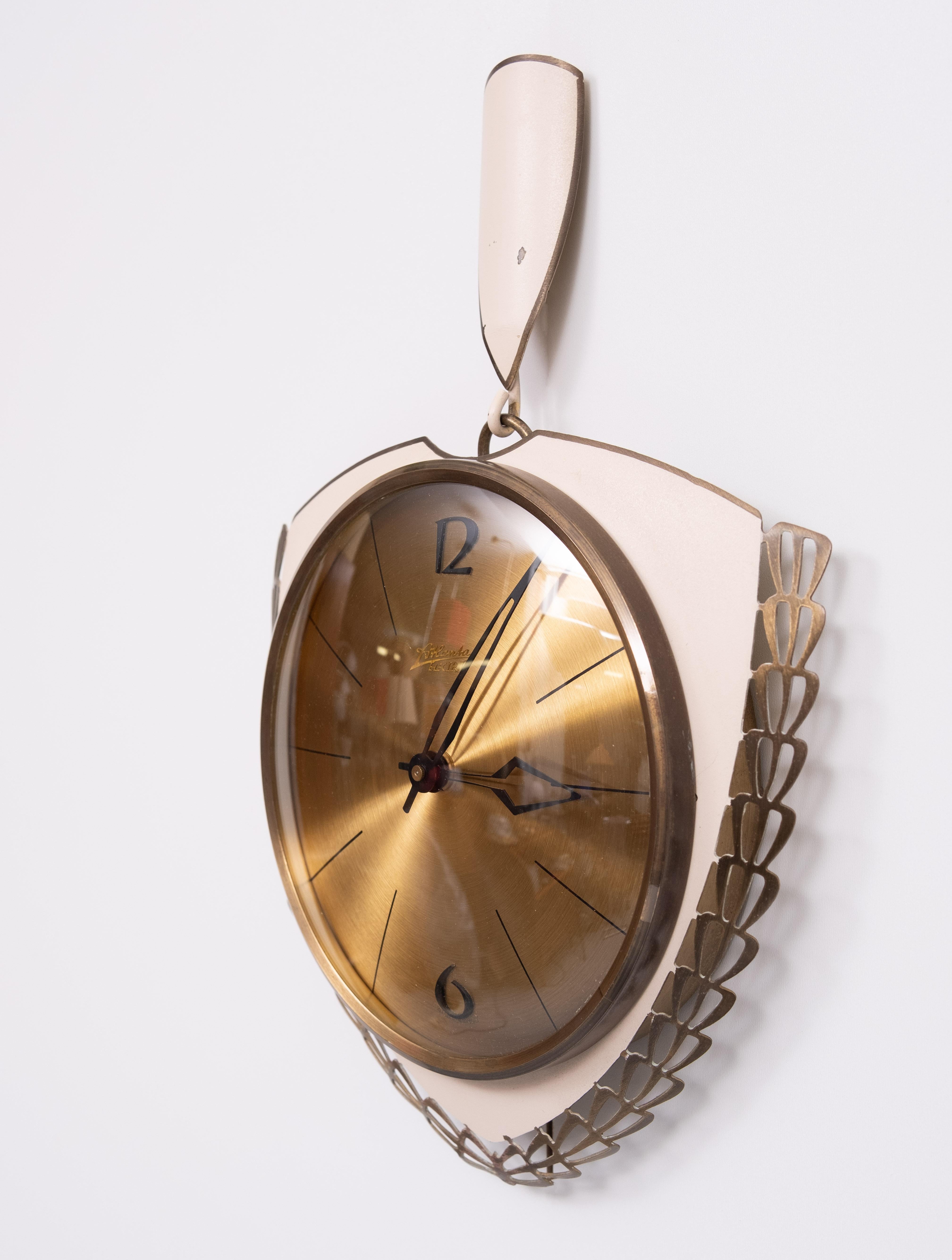 Atlanta Electric Wall Clock Deutschland 1950er Jahre (Moderne der Mitte des Jahrhunderts) im Angebot