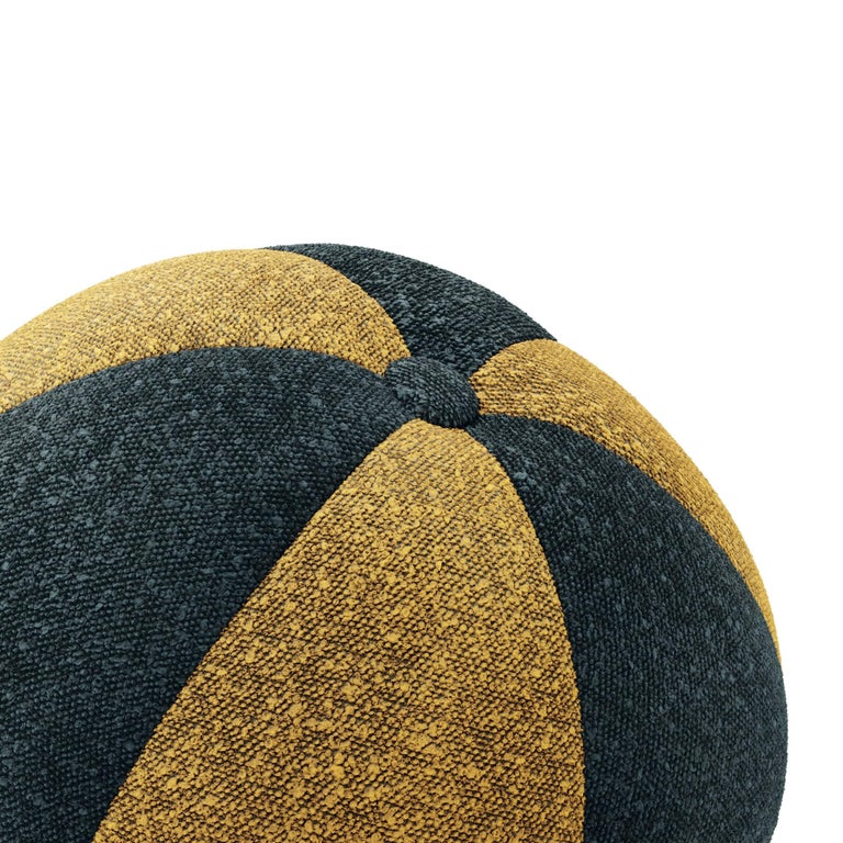 Atlanta Mostaza Ball Pillow, Bouclé Fabric For Sale at 1stDibs