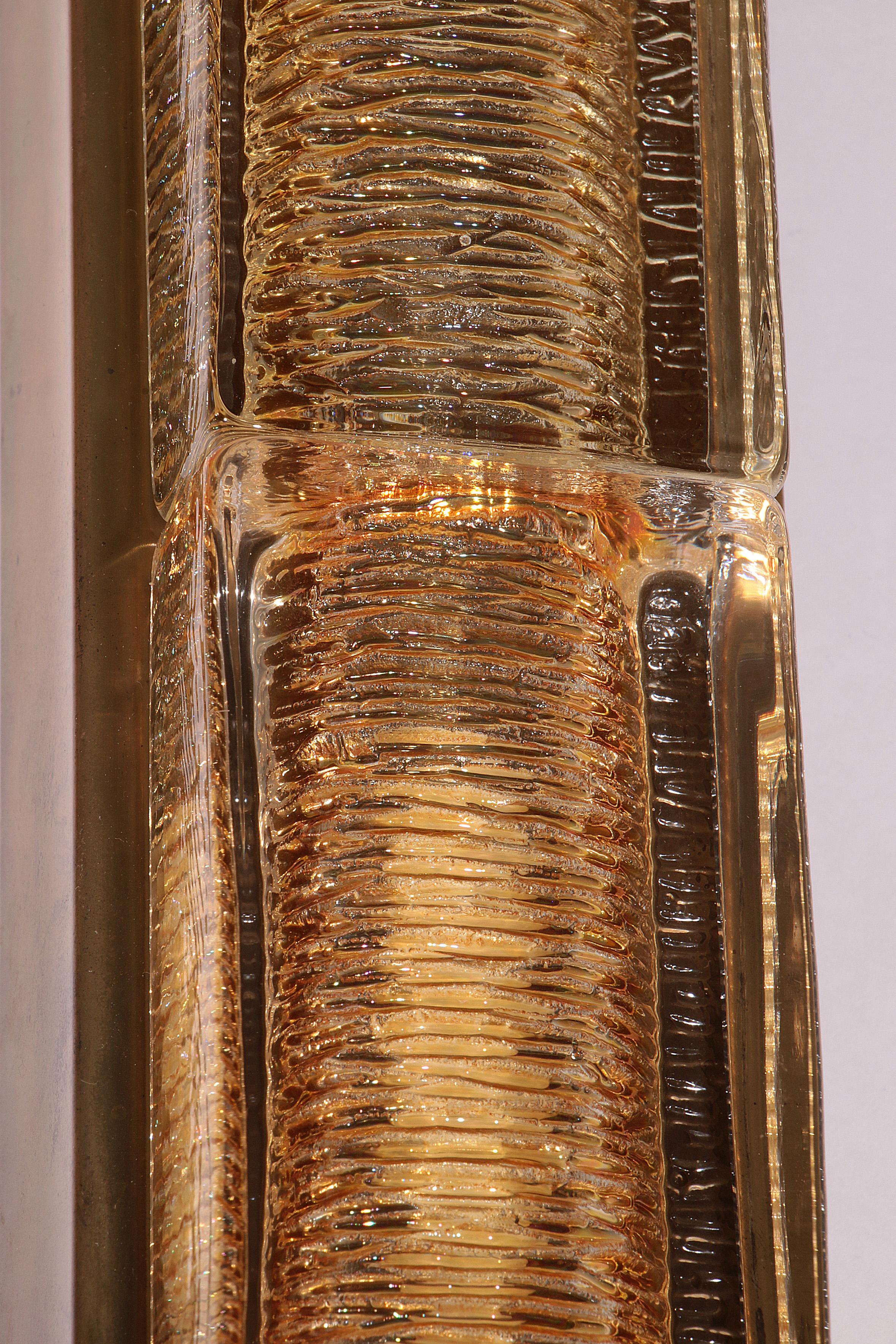 Atlantic Double Wall Lamp by Vitrika, 1970s Danish Design For Sale 4