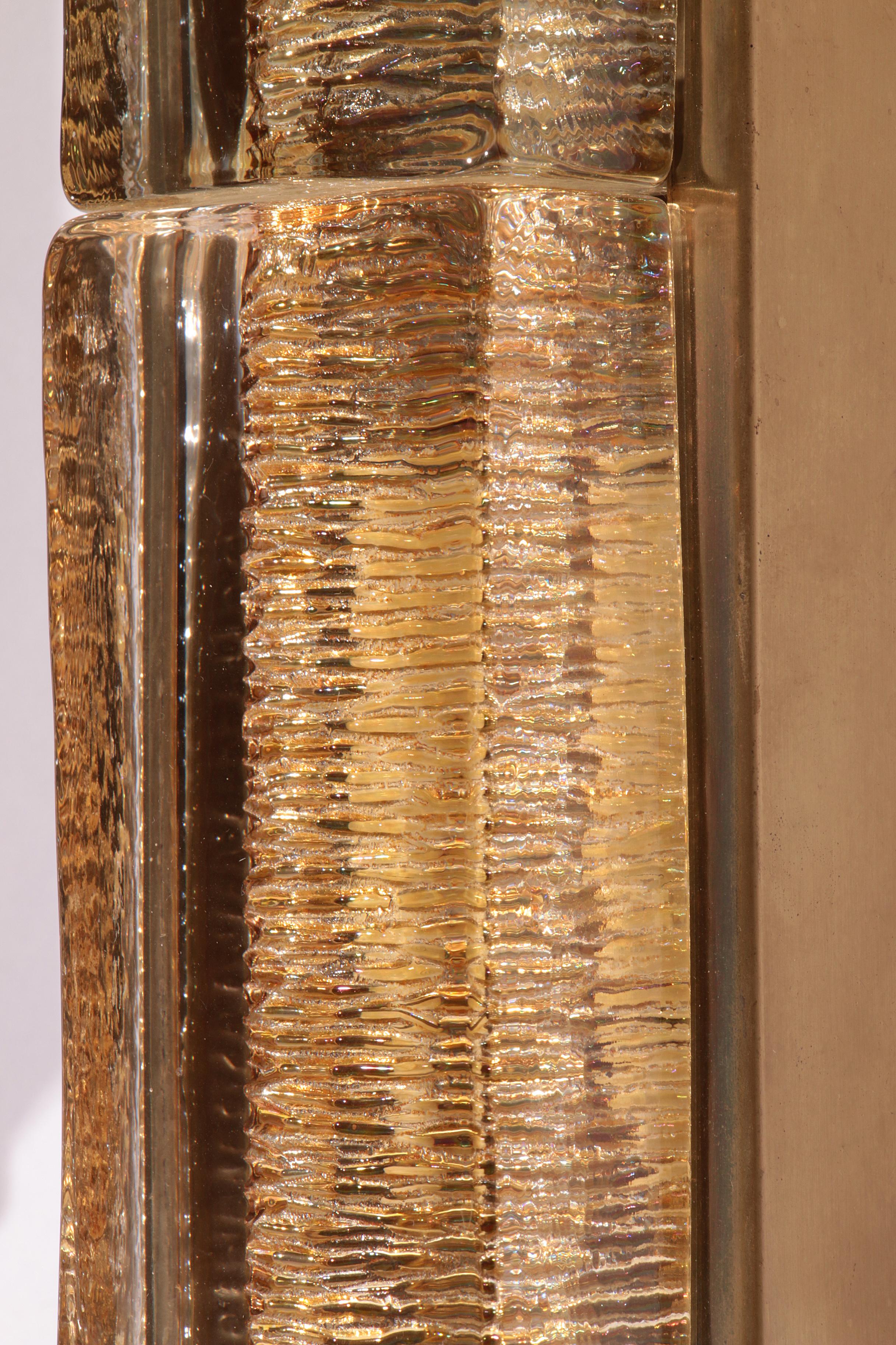 Atlantic Double Wall Lamp by Vitrika, 1970s Danish Design For Sale 5