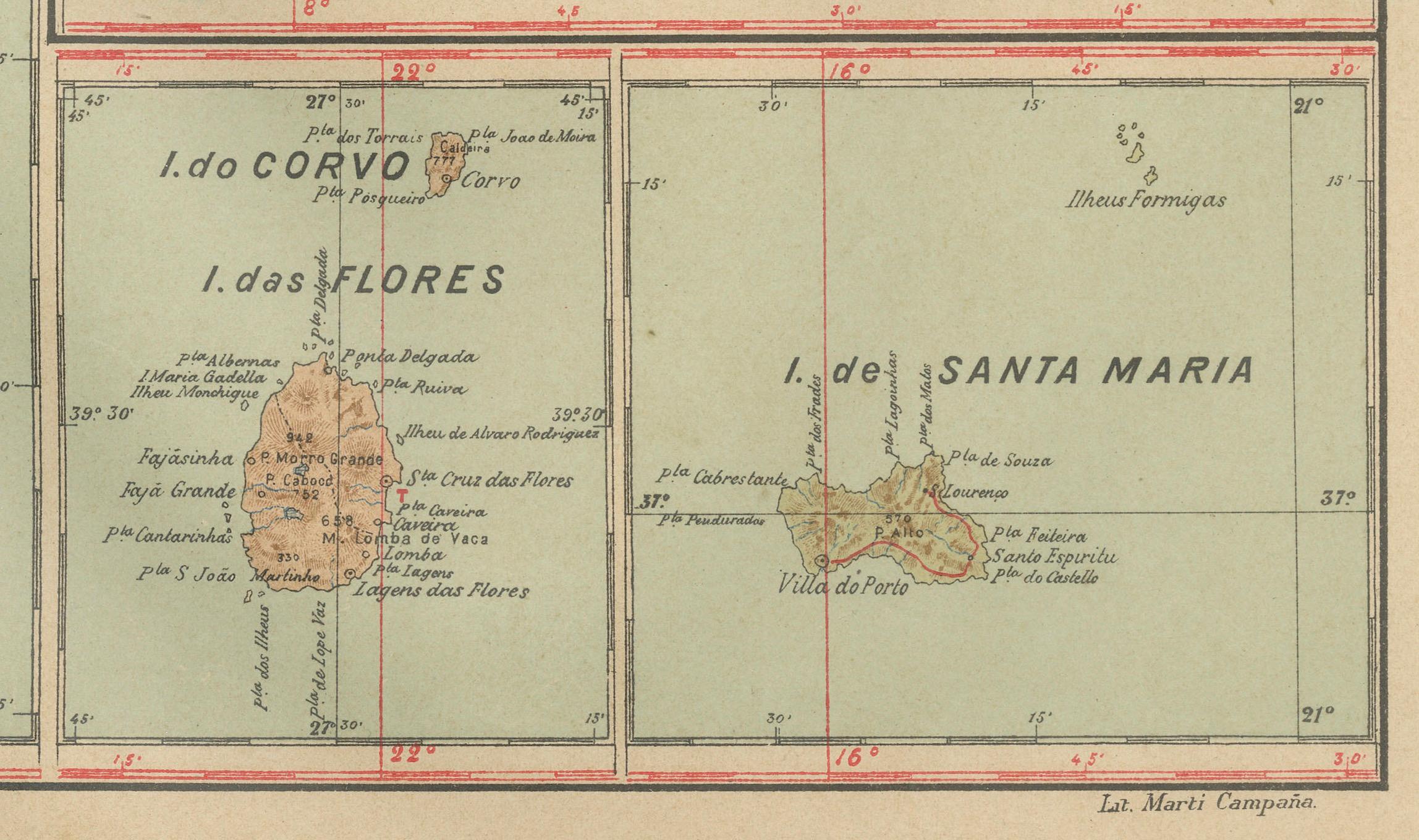 Early 20th Century Atlantic Eden: The Azores and Madeira Archipelagos in 1903 For Sale