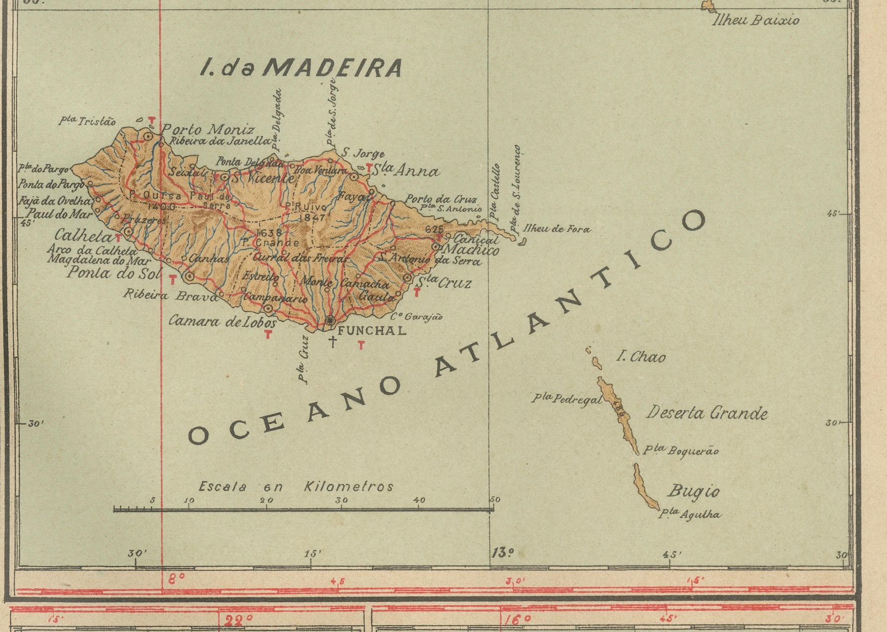 Paper Atlantic Eden: The Azores and Madeira Archipelagos in 1903 For Sale