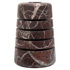 Atlantico M Red Marble Vase by Andrea Ghisoni
