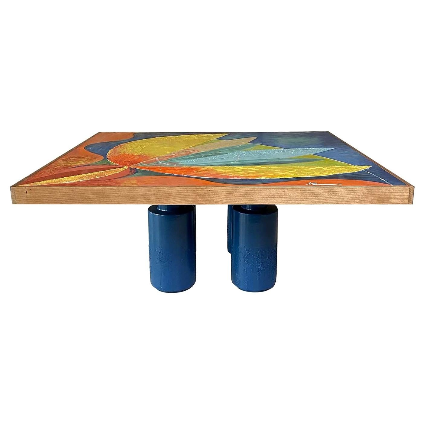 Table basse carrée Atlantide de Mascia Meccani