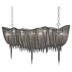 ‘Atlantis’ Black Nickel Chain Chandelier by Barlas Baylar for Terzani