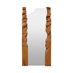 Atlantis II Sculptural Mirror - Handcrafted Luxury Floor Mirror by MainGUILTY