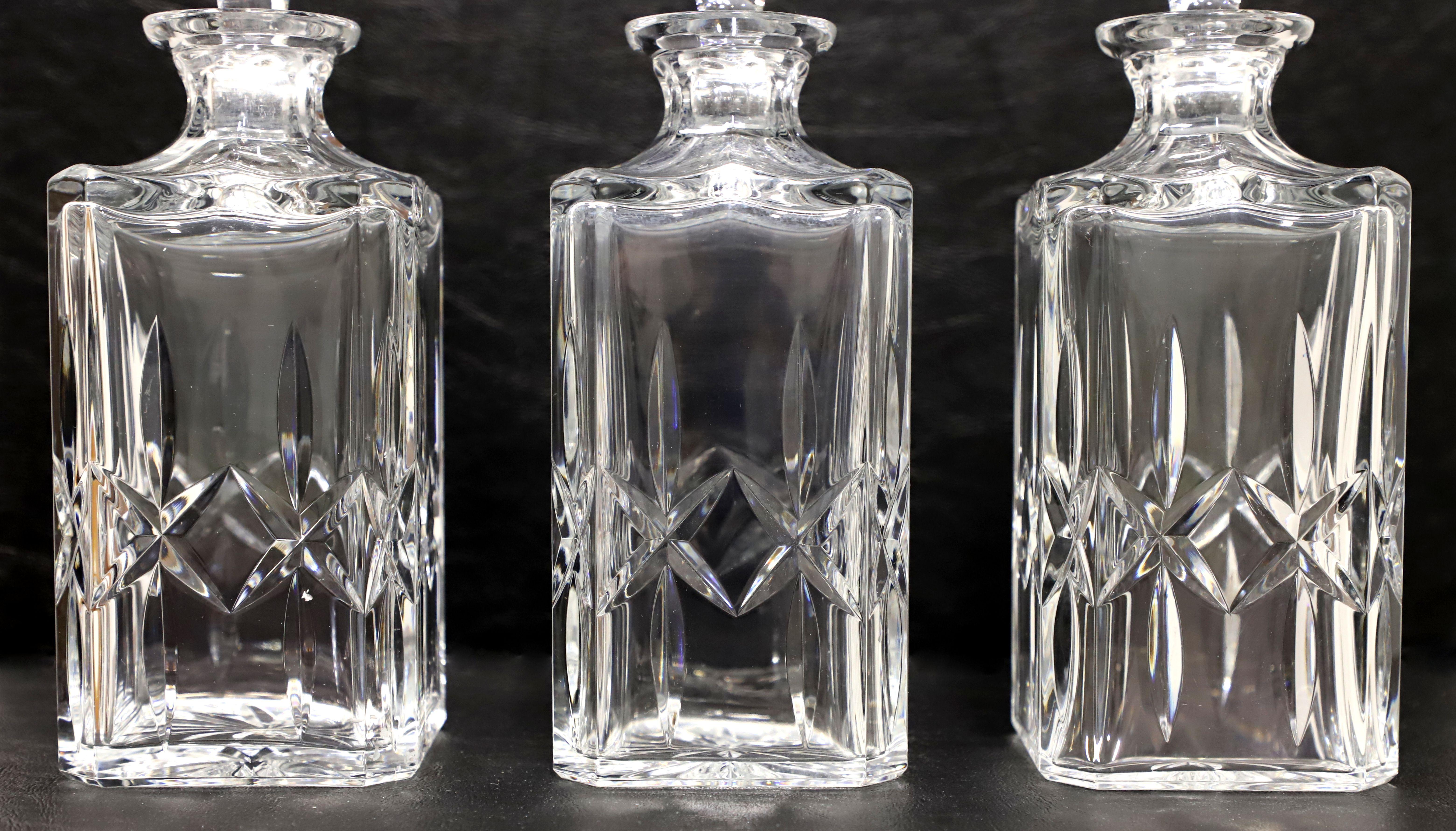 ATLANTIS CRISTASIA Trio de carafes en cristal de plomb de la fin du 20e siècle 1