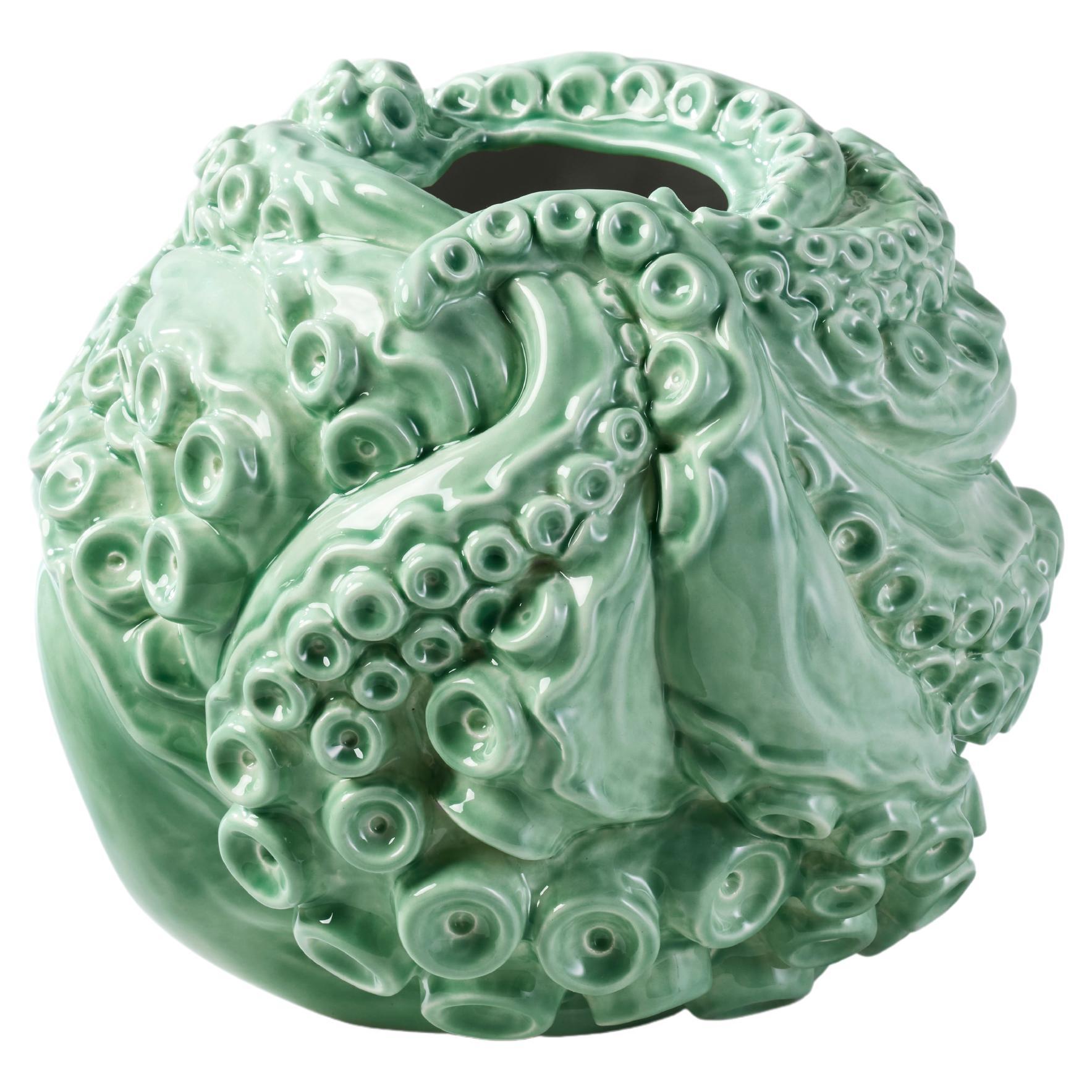 Atlantis V, Ceramic Vase by French artist Jean-Christophe Malaval For Sale