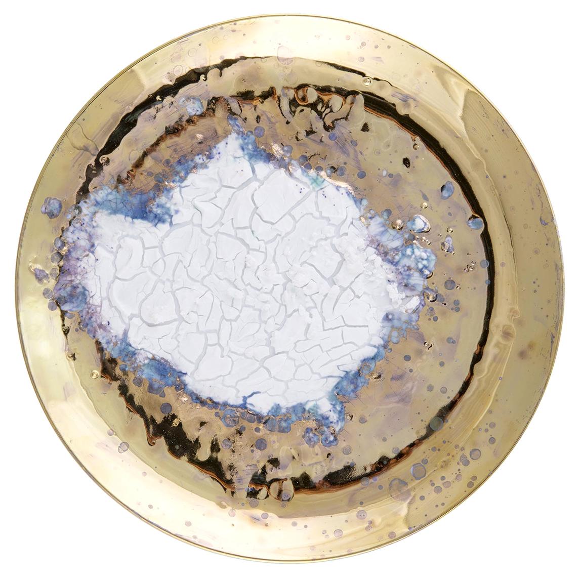 Atlantis Wall Plate Pink and Gold For Sale at 1stDibs
