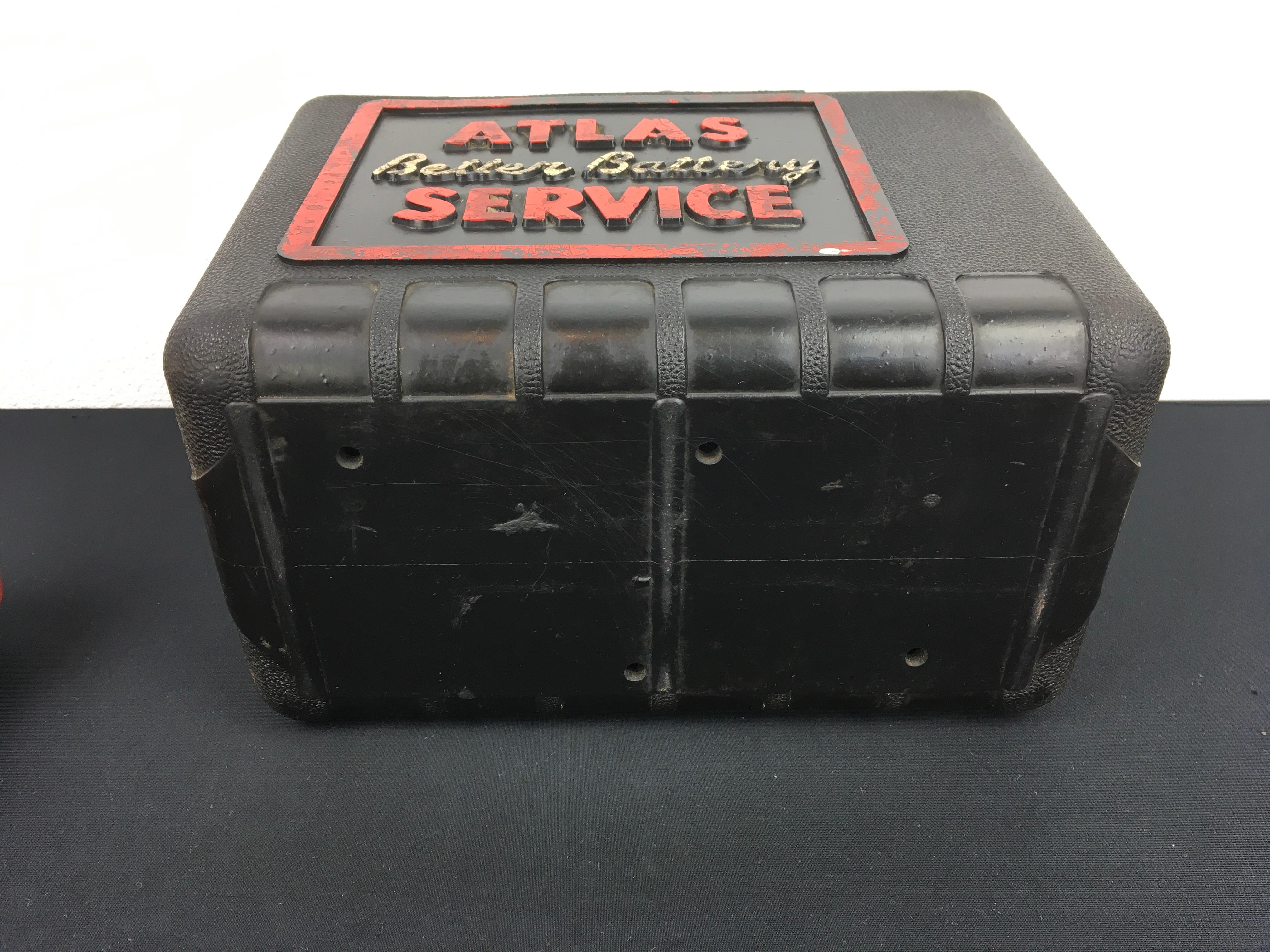 20th Century Atlas Battery Tester Filled with Original Test Tools
