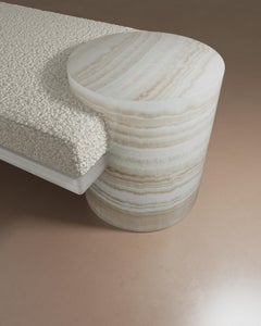 Atlas Bench in Vanilla Onyx By The Essentialist