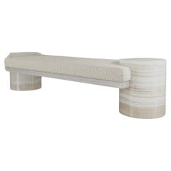 Atlas Bench in Vanilla Onyx By The Essentialist