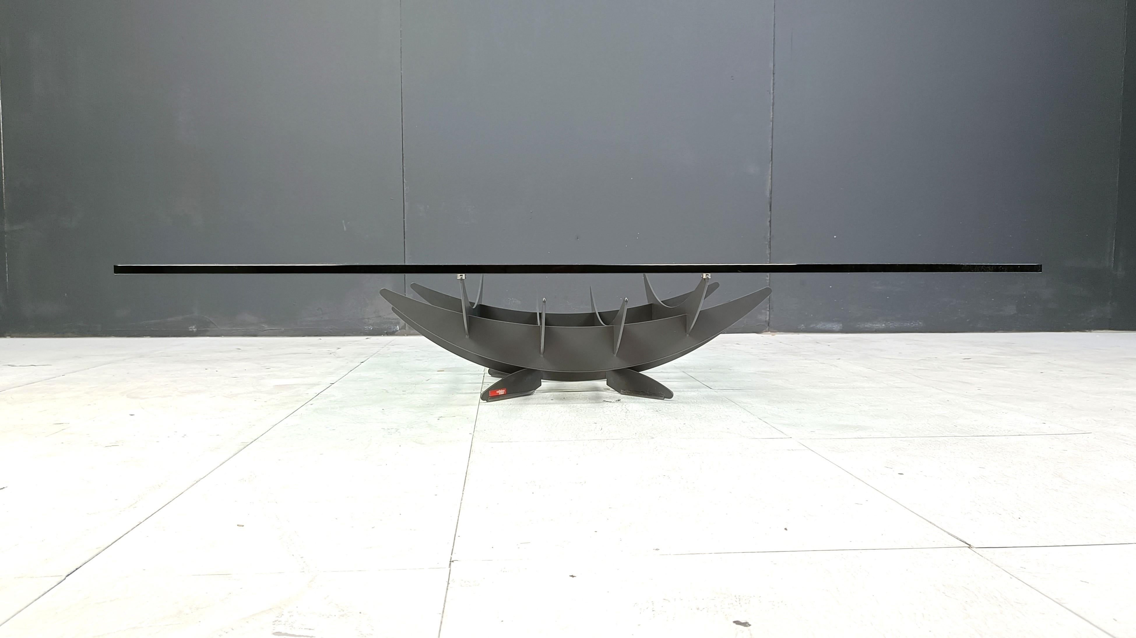 Metallo Tavolino Atlas di Cattelan Italia, anni '90 in vendita