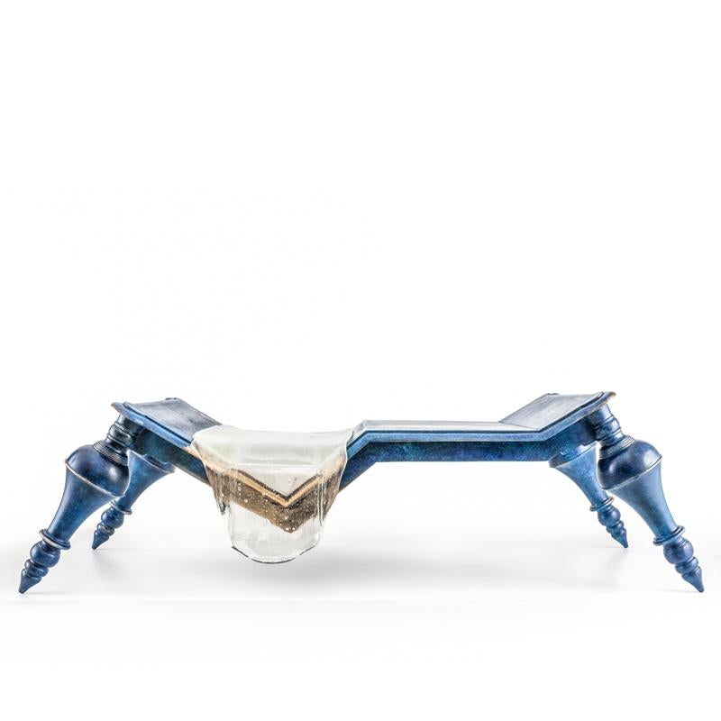 Atlas Coffee Table by Secondome Edizioni
Limited Edition Of 8 + 2 A.P. Pieces
Designer: Hillsideout.
Dimensions: D 65 x W 120 x H 38 cm.
Materials: Bronze and Murano glass.

Collection / Production: Secondome. This piece can be customized. Please
