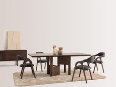 ATLAS Dining Table in 85'' - American Oak Wood
