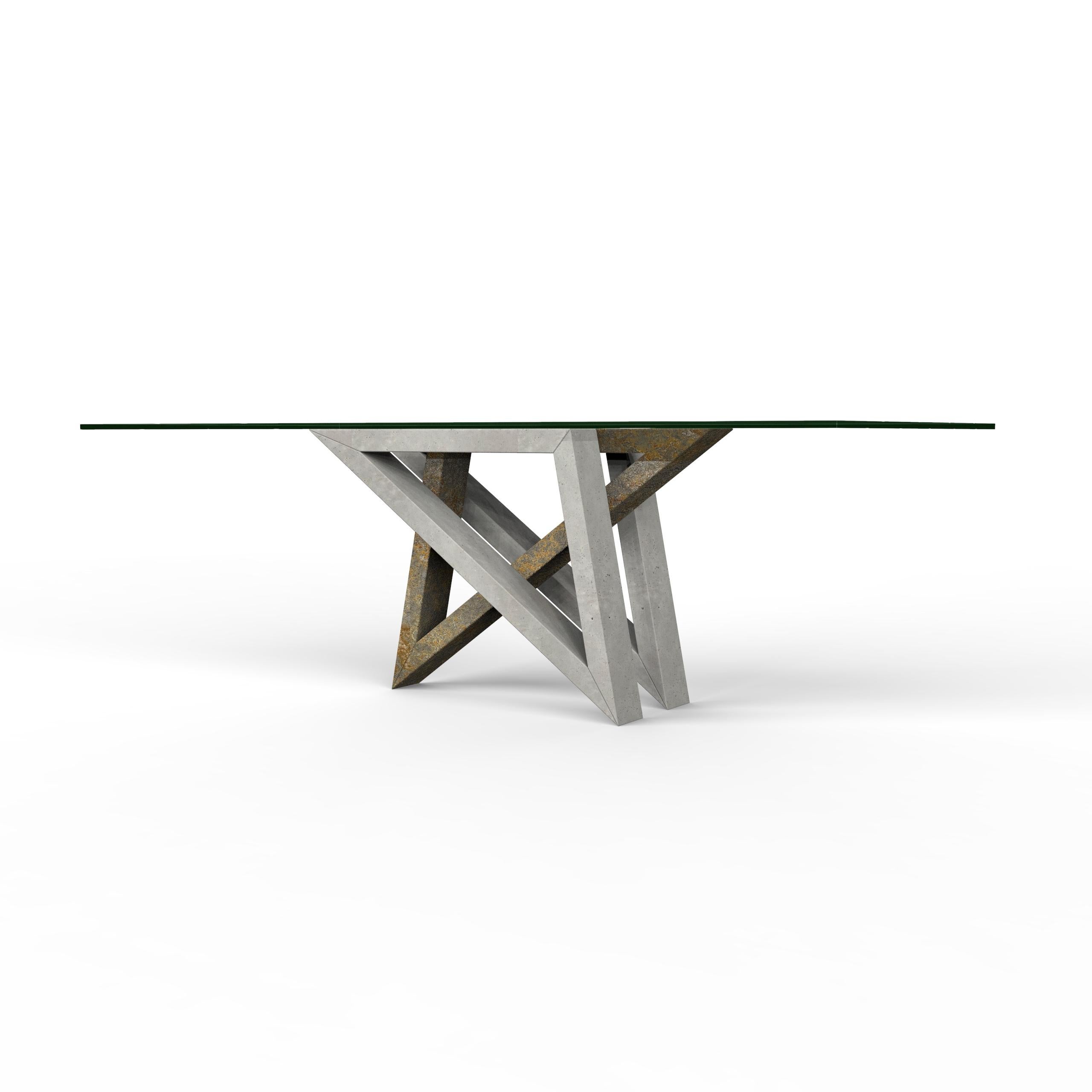 Modern Atlas Marble Dining Table Artistic Unique Design Sculptural Joaquín Moll Spain For Sale